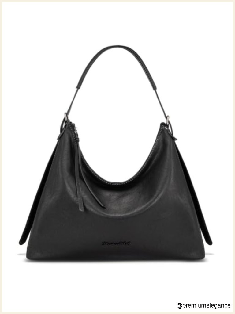 Ultra Soft Vegan Leather Slouchy Hobo Bag Crossbody Purse With Zipper